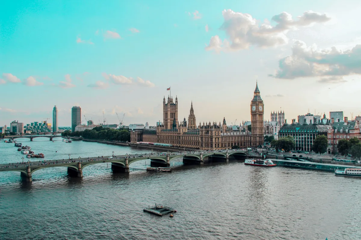 London skyline with Big Ben