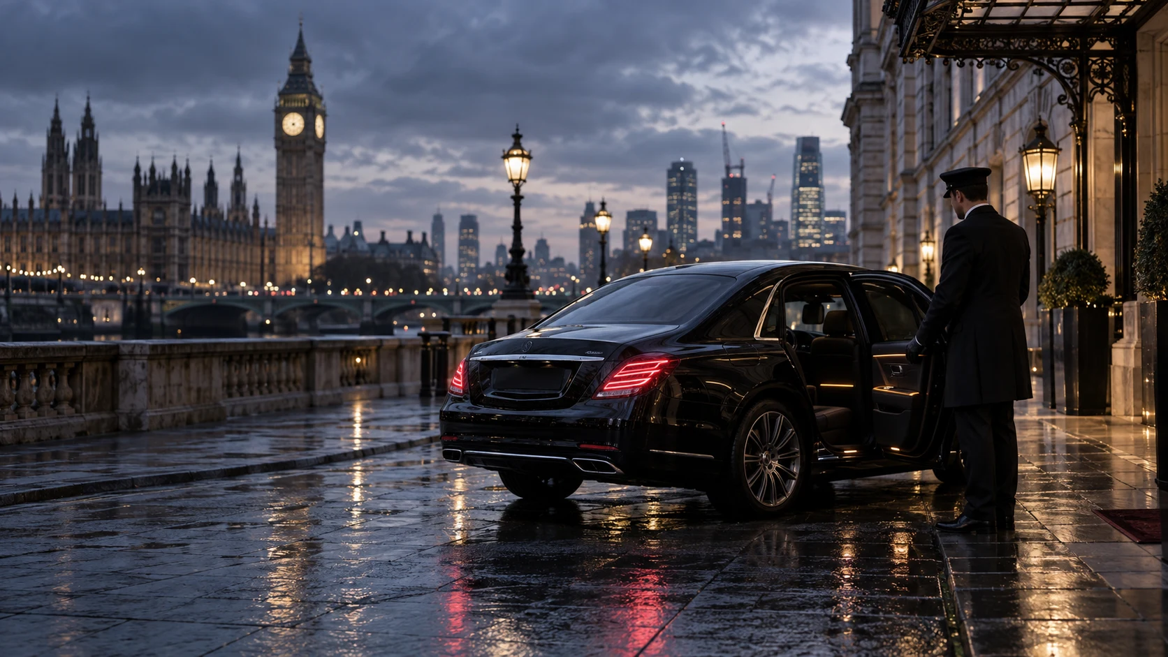 Private chauffeur travel through London