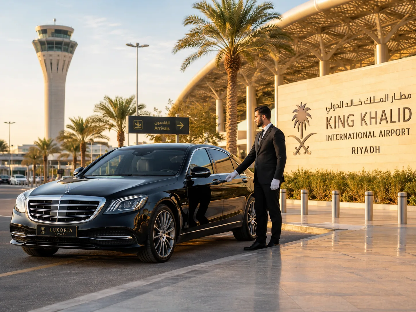 King Khalid International Airport terminal for a Riyadh departure transfer