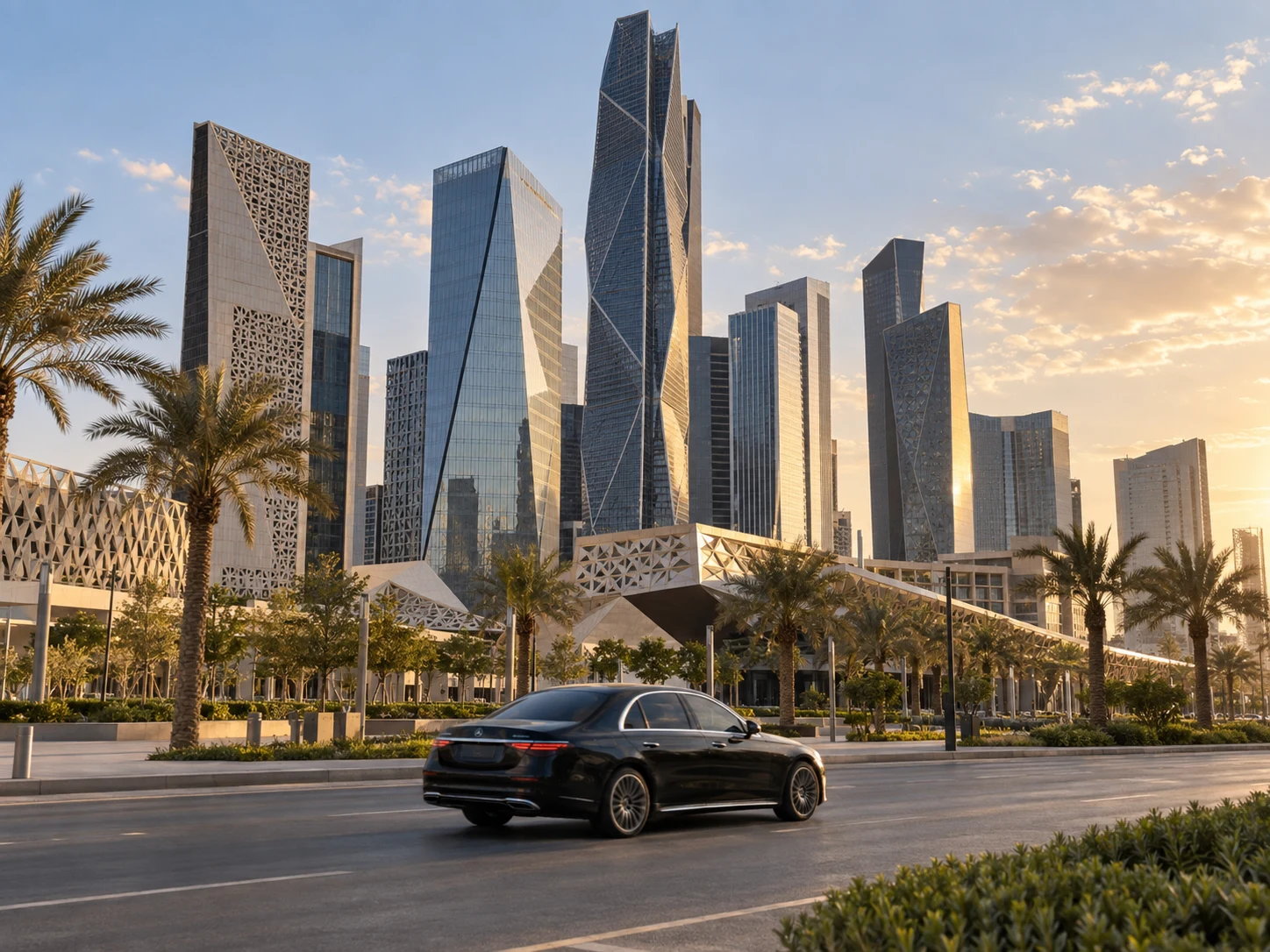 Private limousine from King Khalid International Airport to King Abdullah Financial District