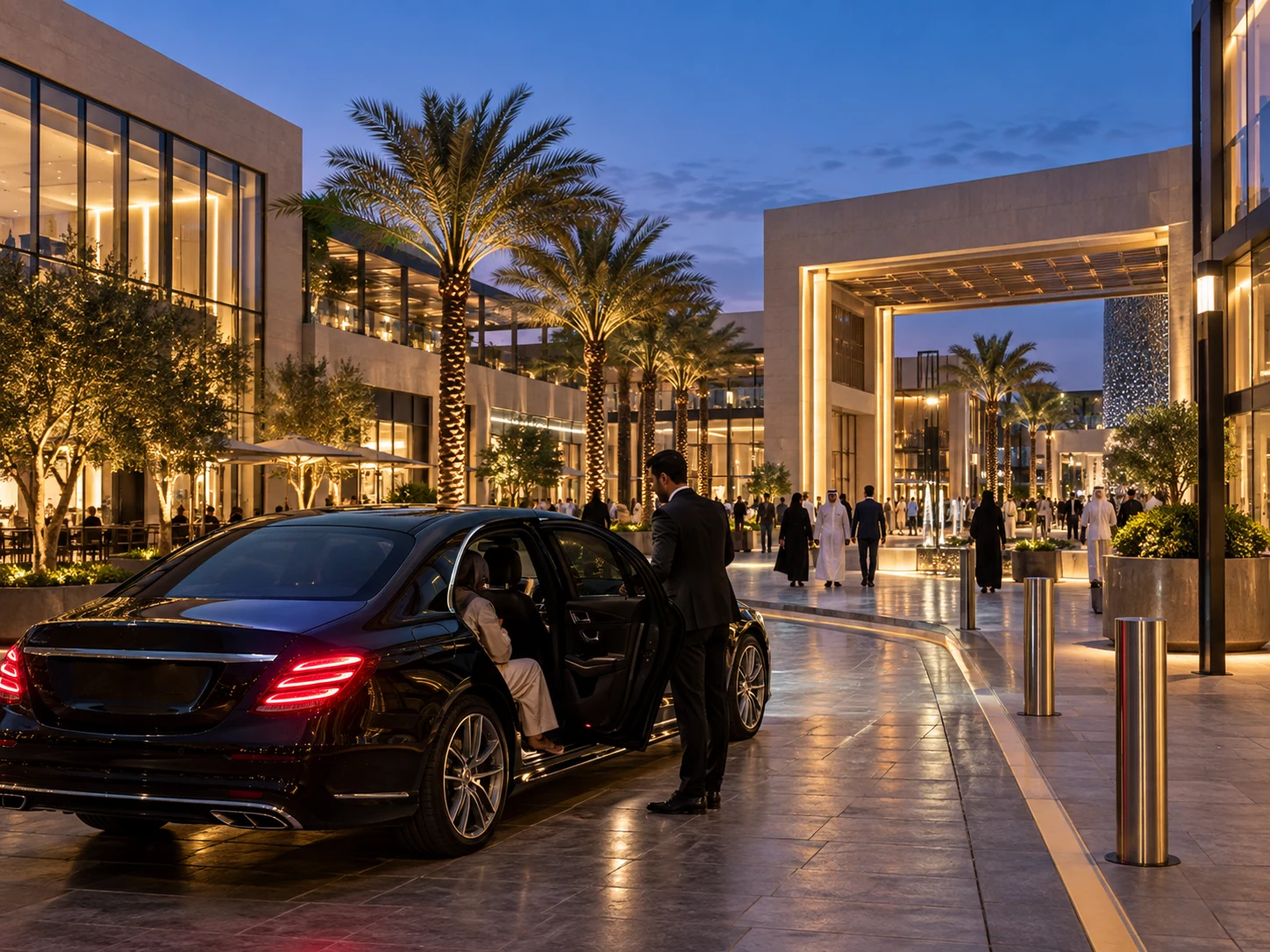 Private limousine from King Khalid International Airport to Riyadh Front
