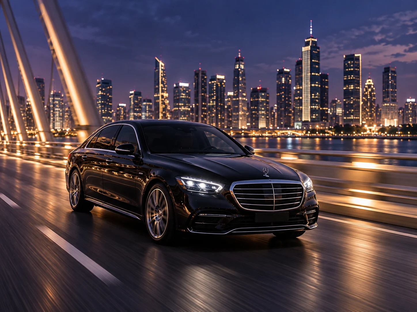 Premium limousine service in Paris